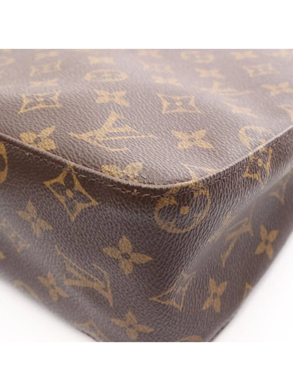 Louis Vuitton Shoulder Bag Looping MM Monogram Canvas Leather